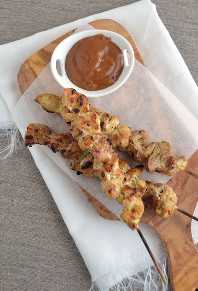 sate met varkensvlees