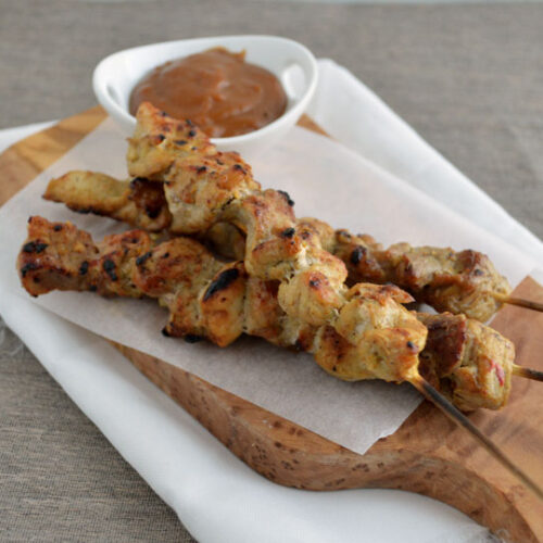 Sate met varkensvlees