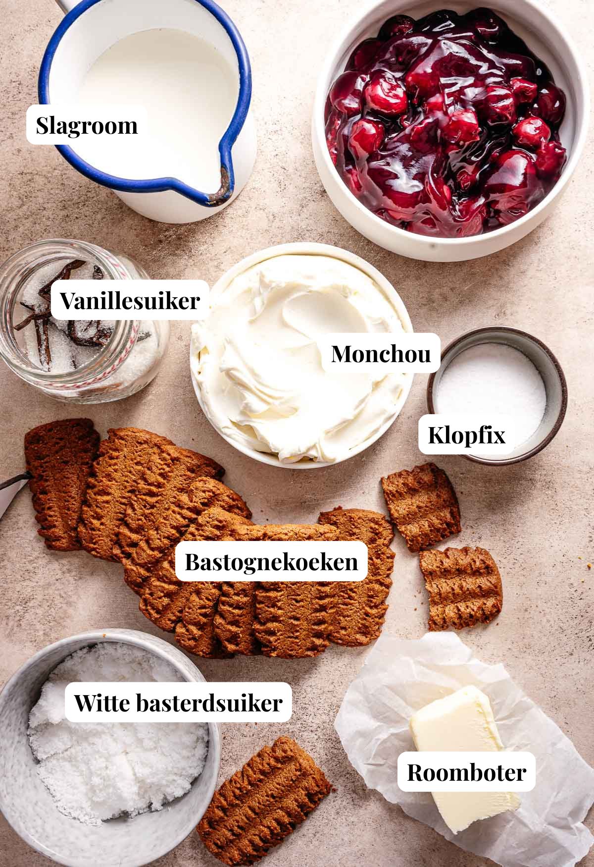 Ingredienten Monchoutaart