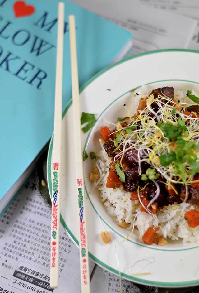 Vietnamees varkensvlees met karamel en wortel