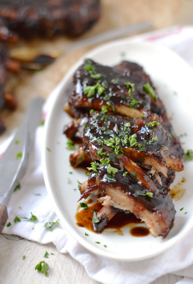BBQ spareribs uit de slowcooker
