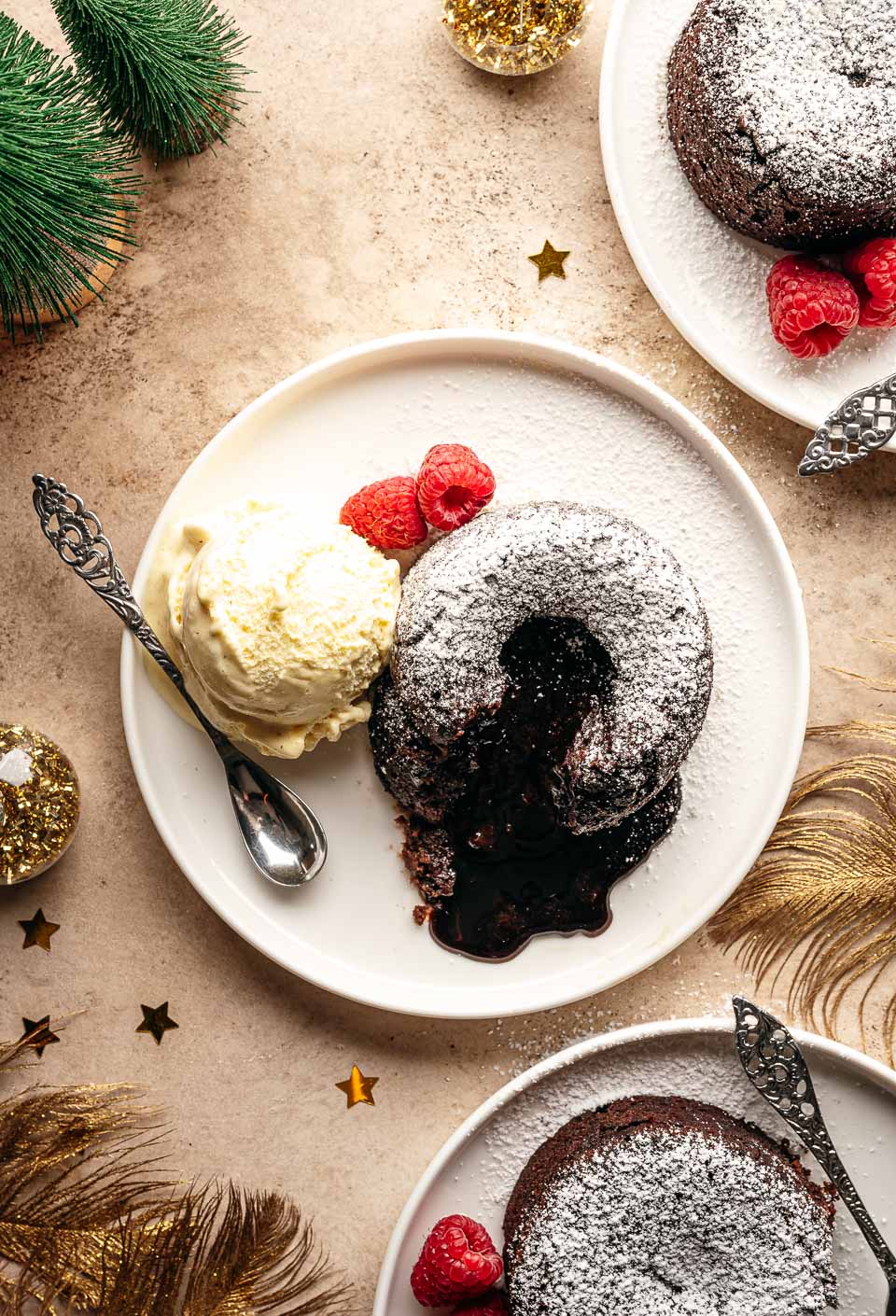 Lava cake met chocolade