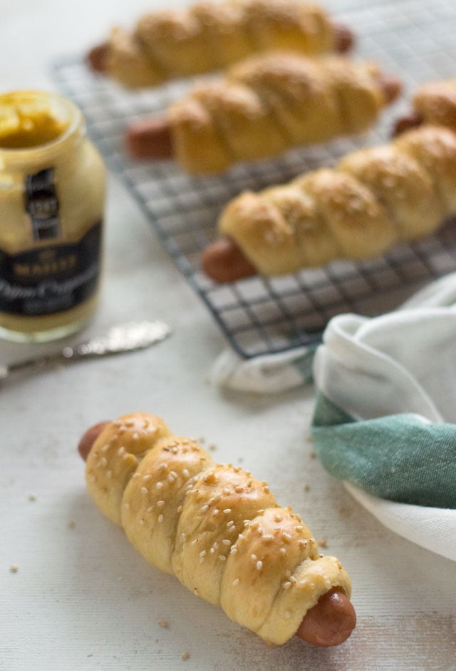 Hotdog in een broodje