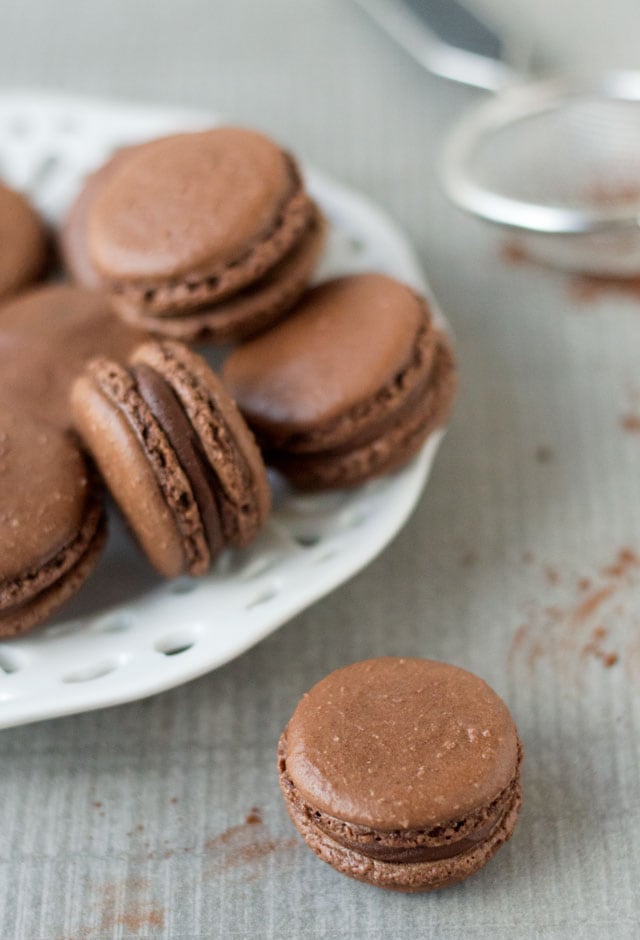 Chocolade macarons