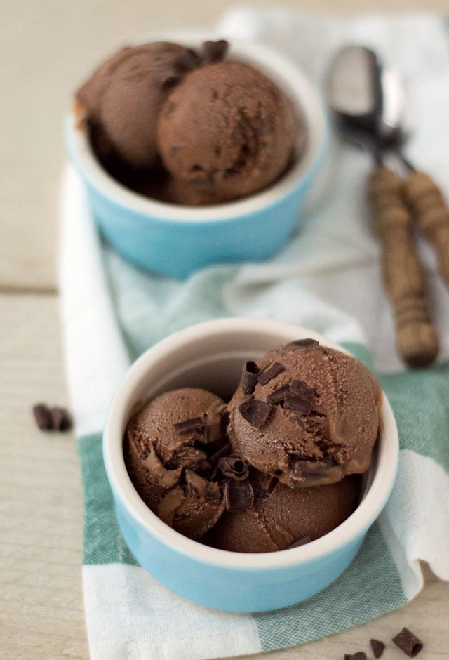 Chocolade ijs (zelf maken)