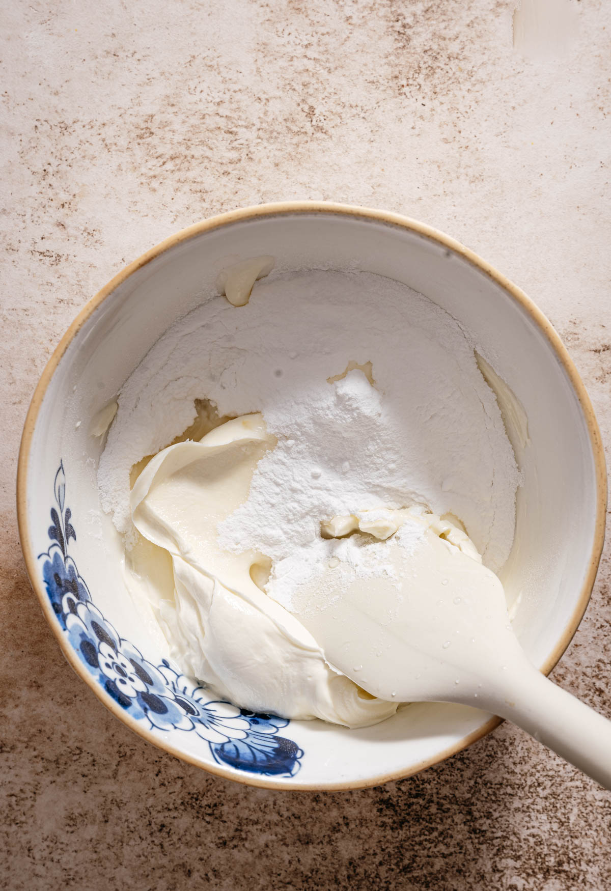 Stap 3: cream cheese frosting mengen