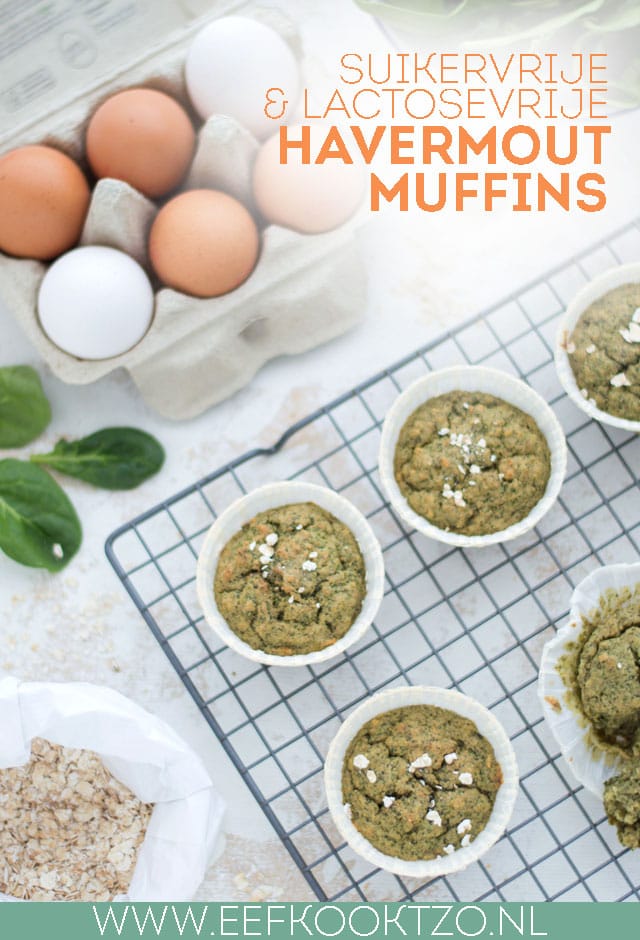 Havermout muffins Pinterest Collage