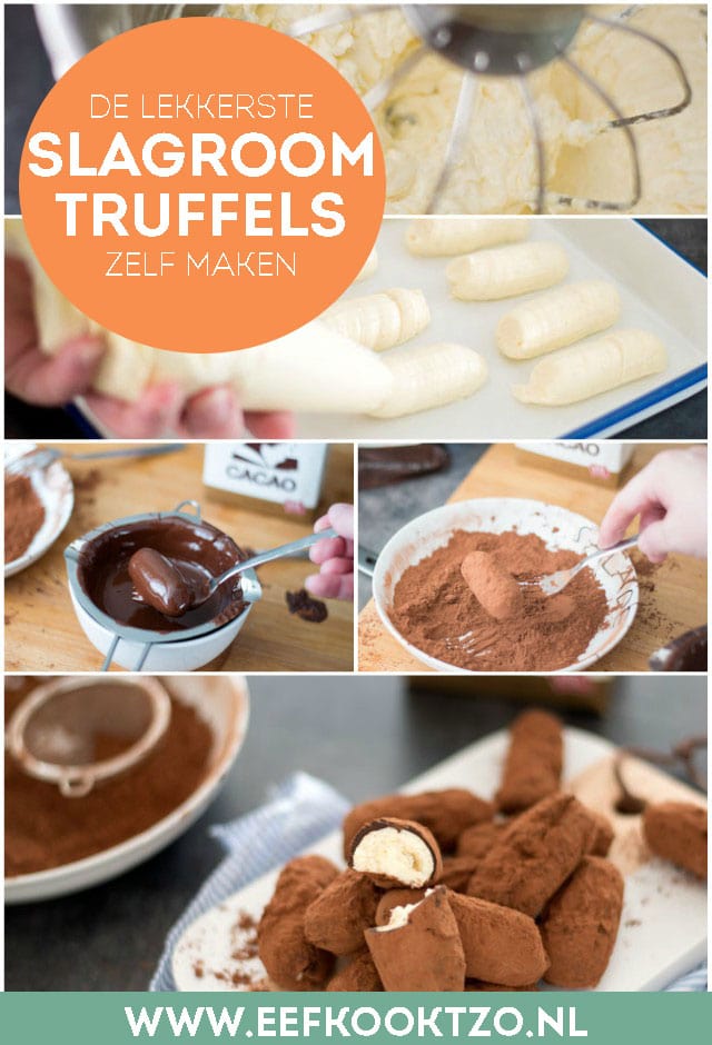 Pinterest collage slagroom truffels zelf maken