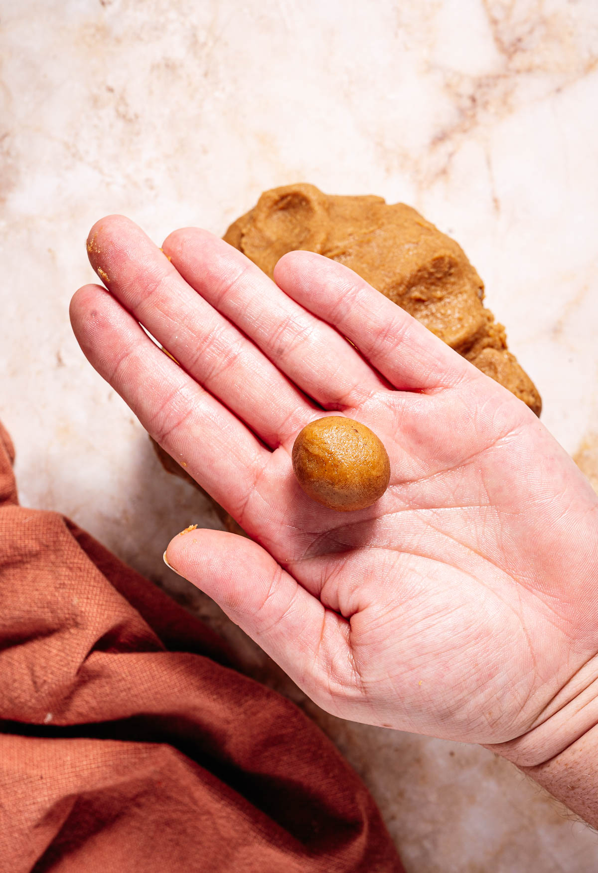 Rol bolletjes van het kruidnoten deeg