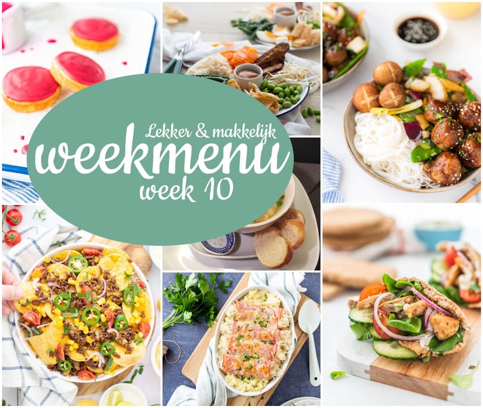Lekker en makkelijk weekmenu – week 10