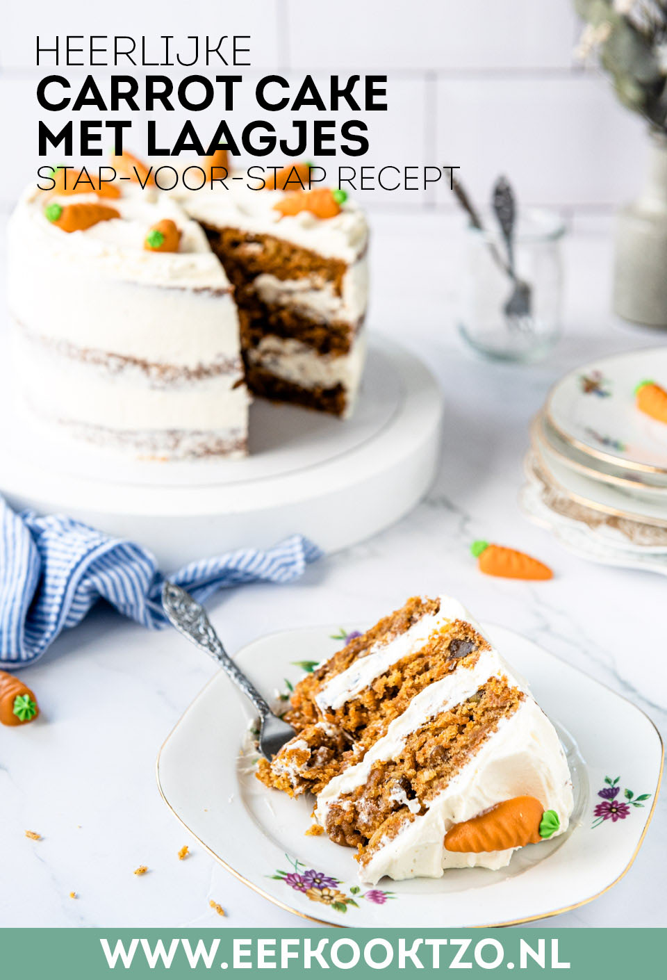 Carrot cake - Pinterest Collage