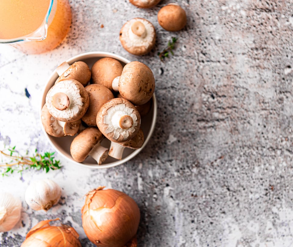Ingredienten champignonsoep_