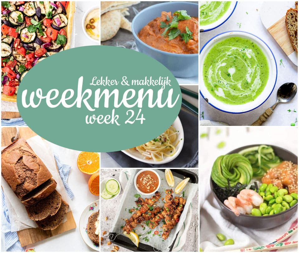 Lekker en makkelijk weekmenu – week 24