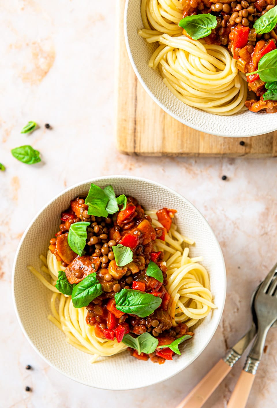 Vegan spaghetti bolognese recept