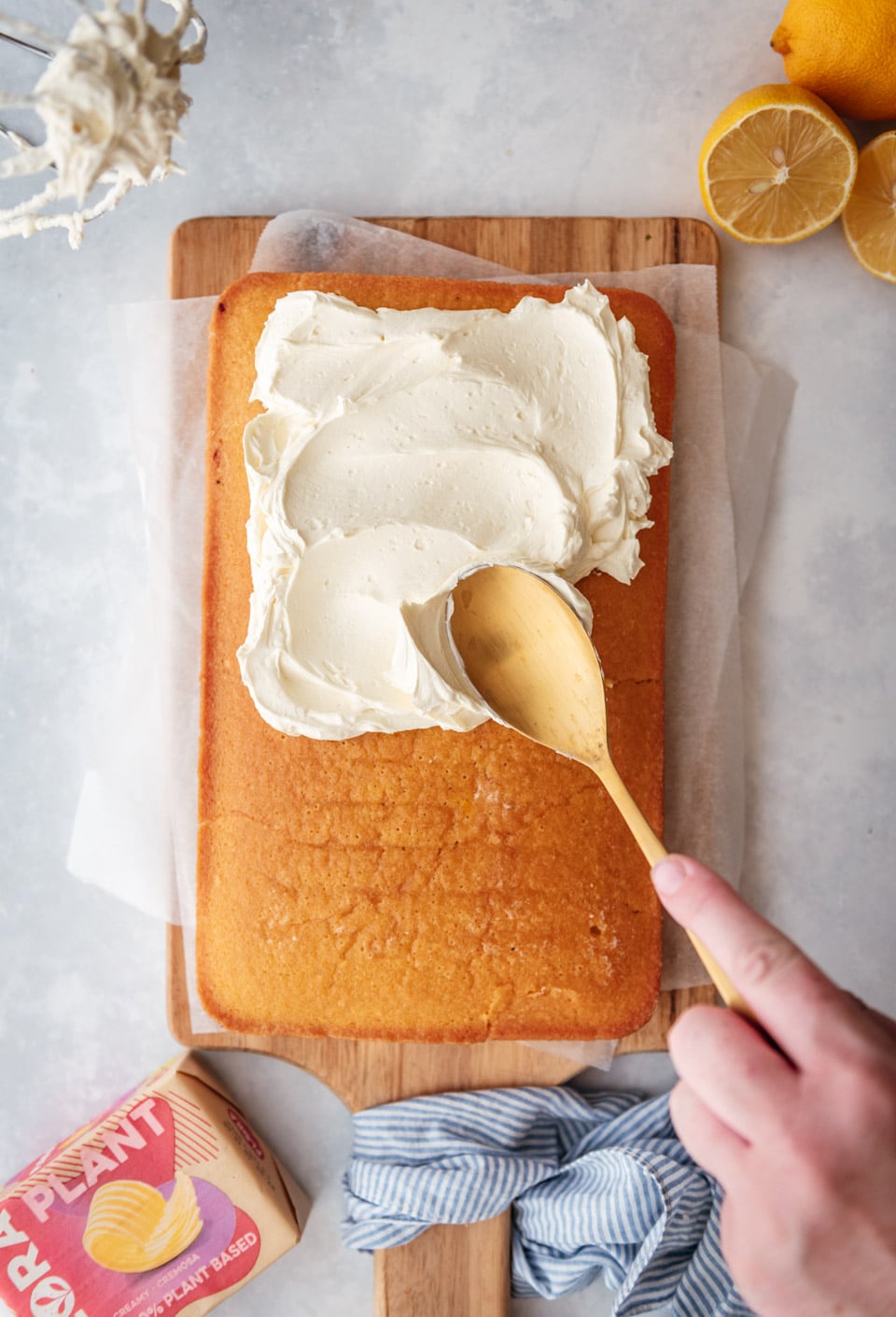 Vegan botercreme smeren