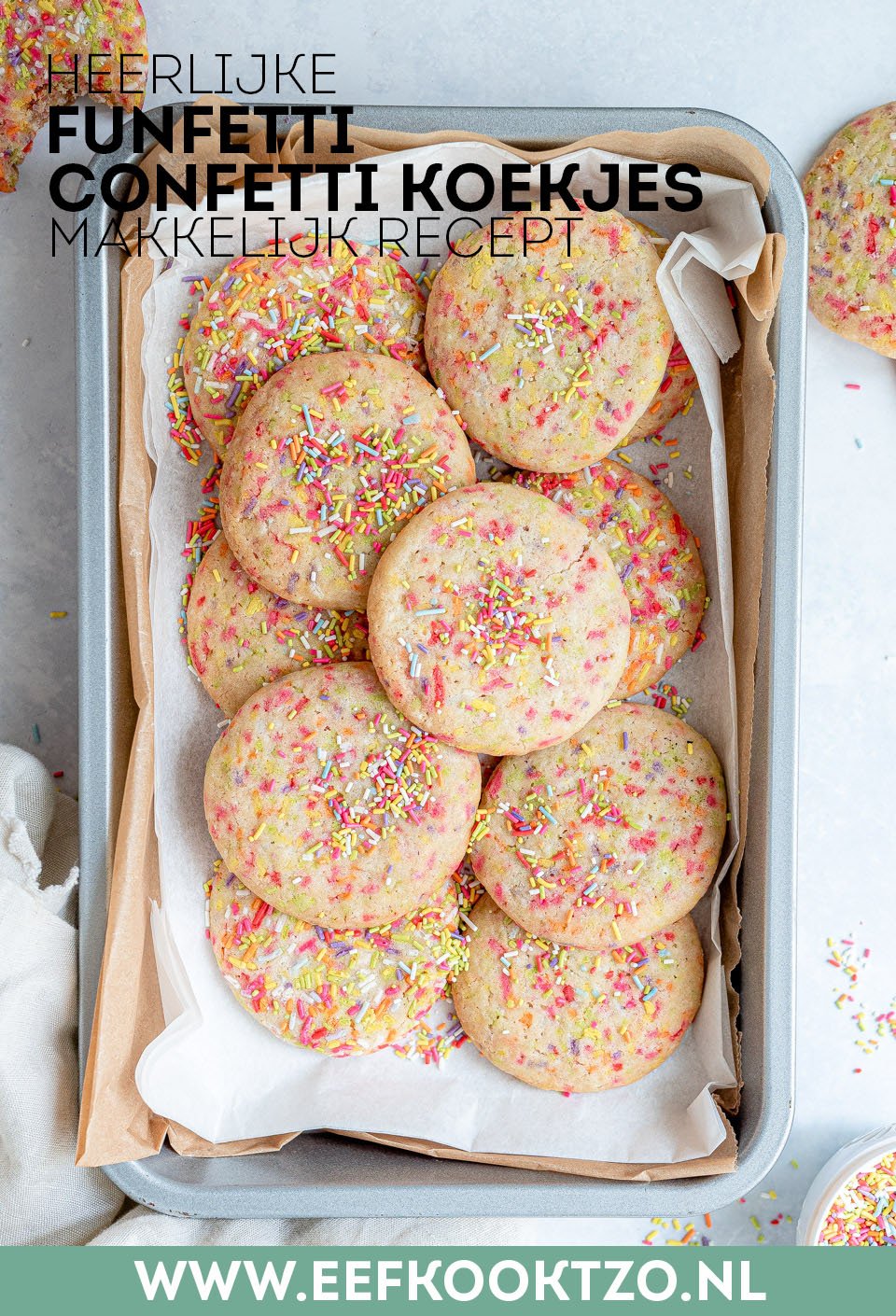Confetti cookies Pinterest Collage