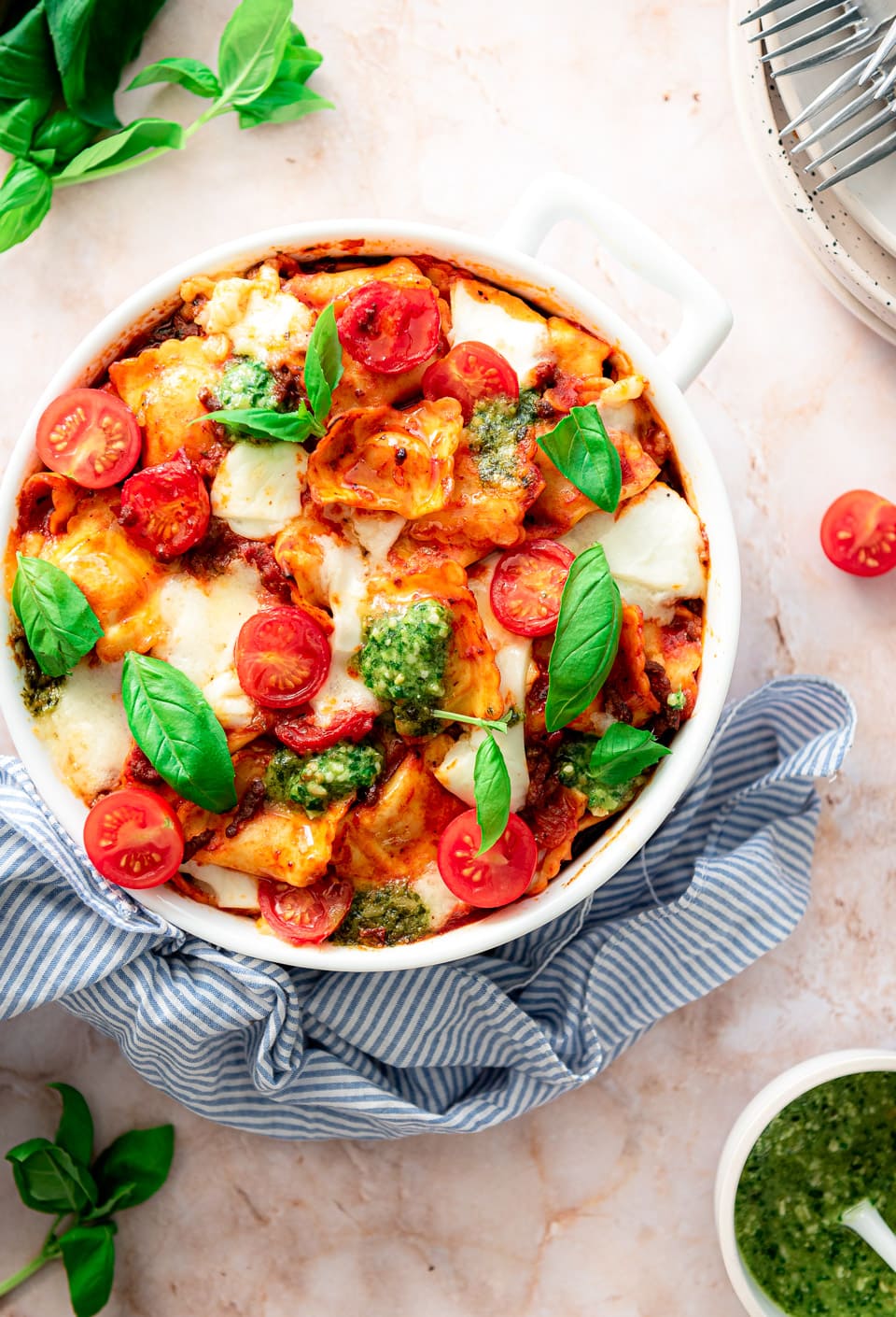 Ovenschotel met ravioli