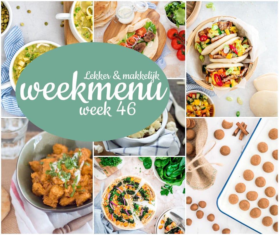 Lekker en makkelijk weekmenu – week 46