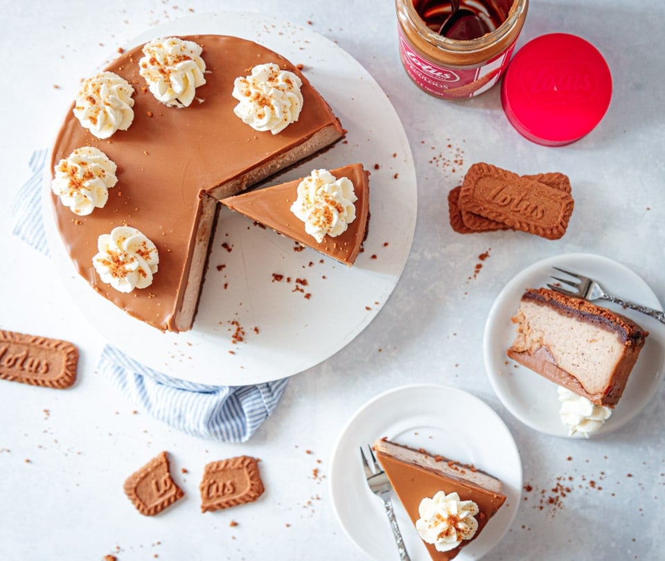 Speculoos cheesecake taart