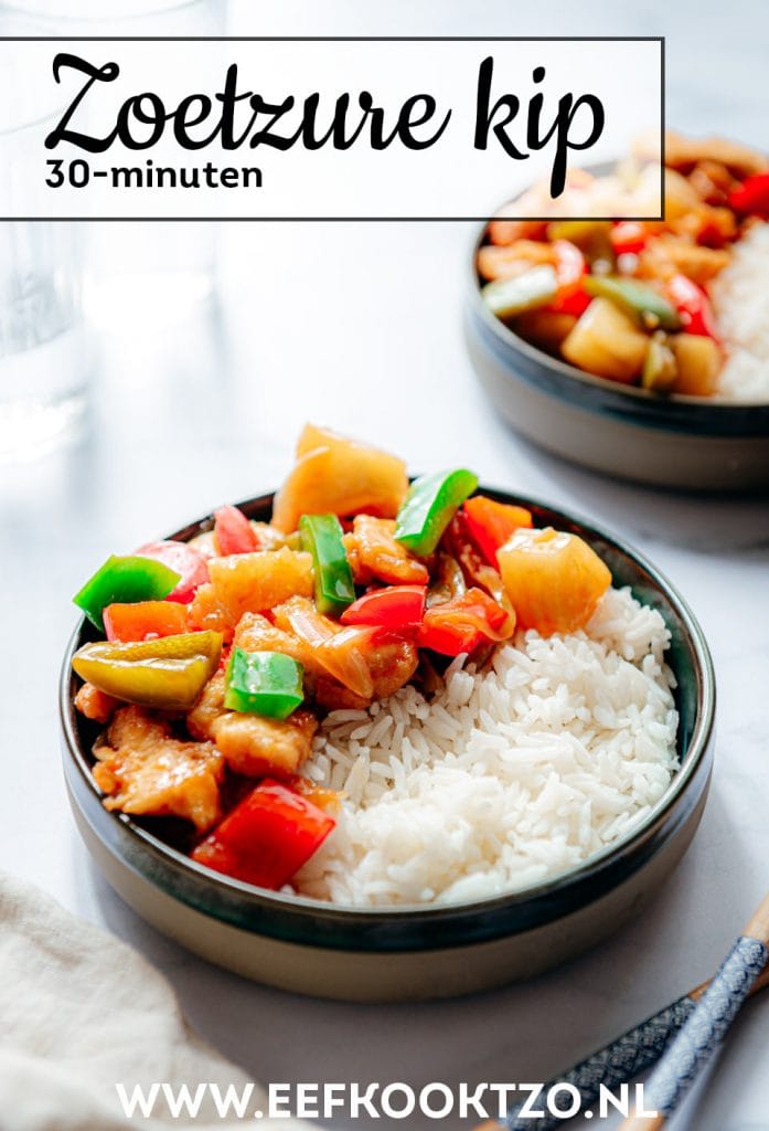 Zoetzure kip recept (30 minuten) | Eef Kookt Zo