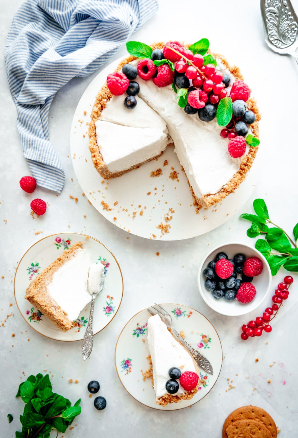 Cheesecake met roomkaas