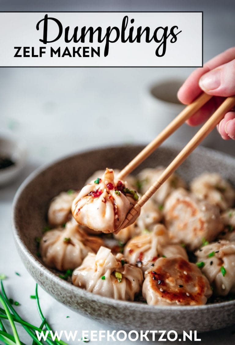 Chinese dumplings maken Eef Kookt Zo