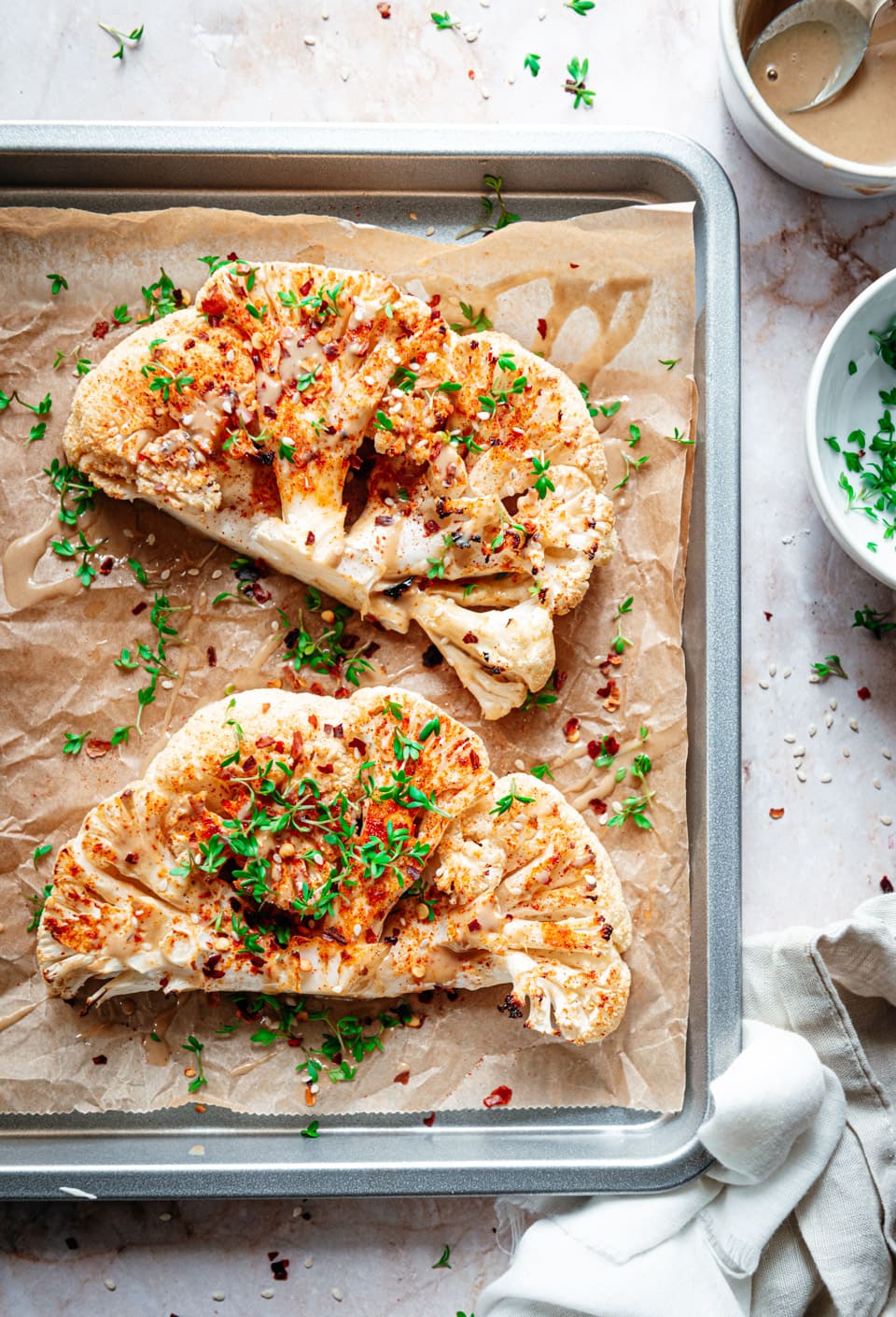 Bloemkoolsteak uit de oven