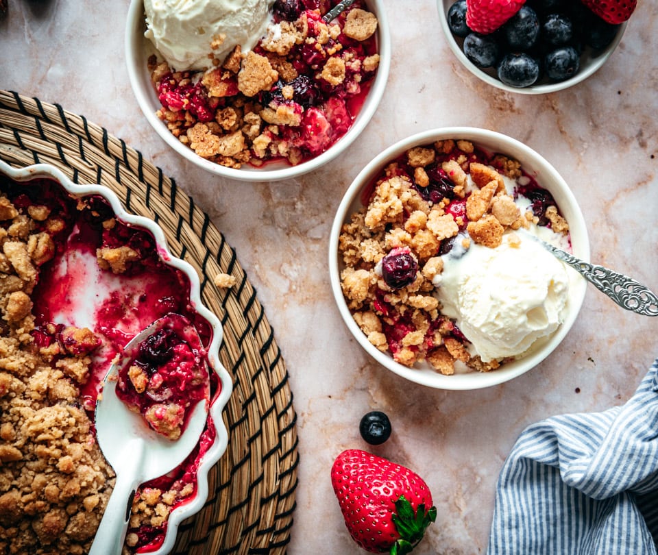 rood fruit crumble