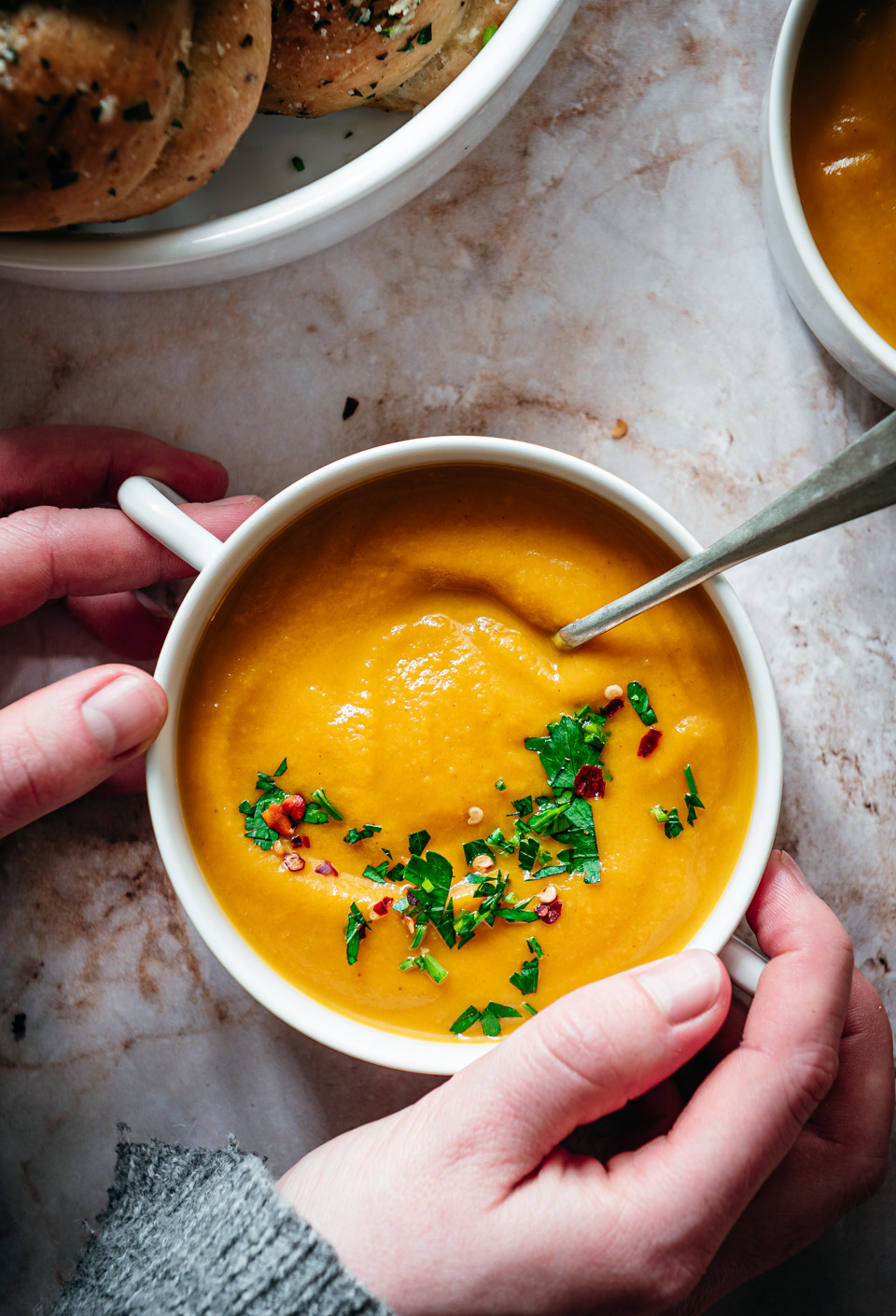 Kom pompoensoep