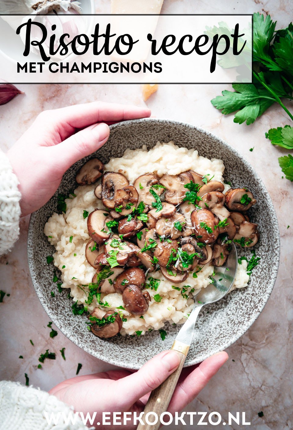Risotto recept Pinterest Collage