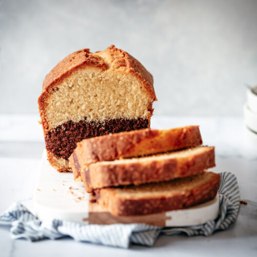 Vanille cake met chocolade