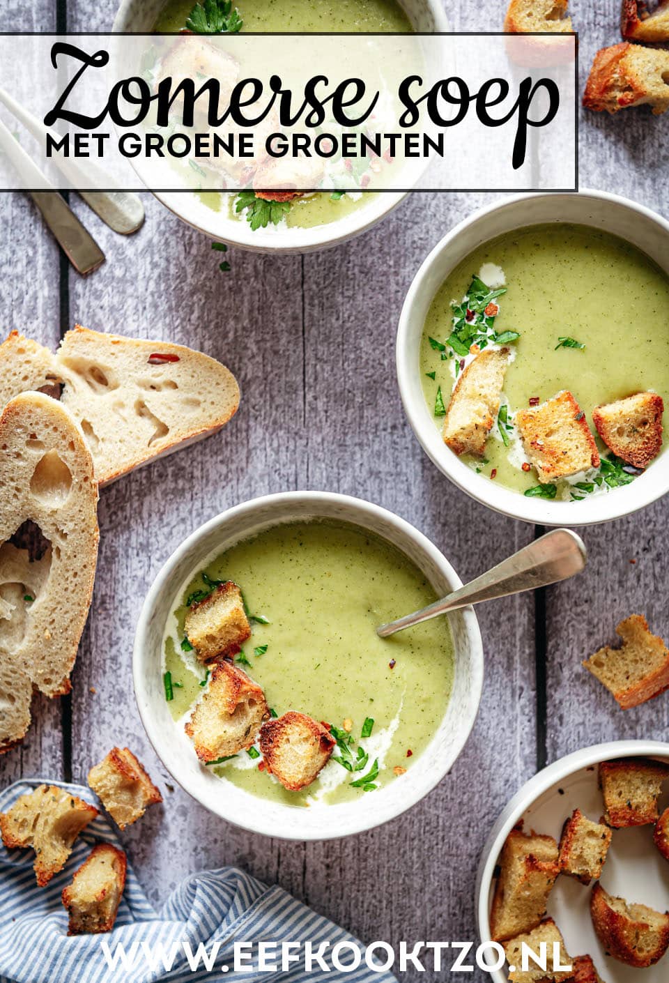 Zomerse soep Pinterest Collage