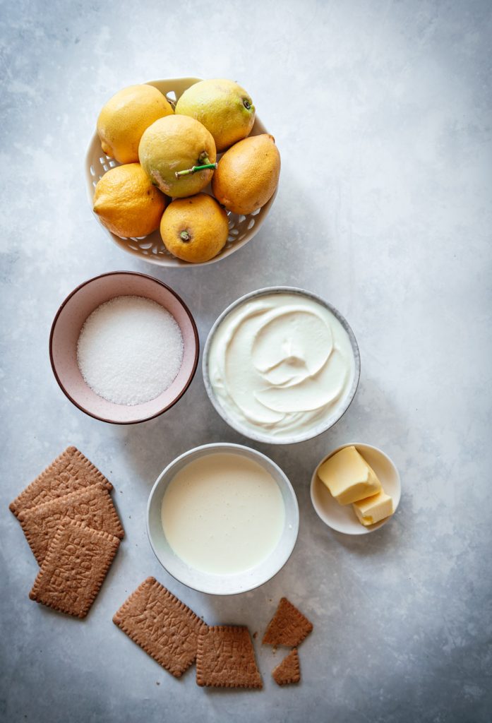 Ingredienten citroen kwarktaart