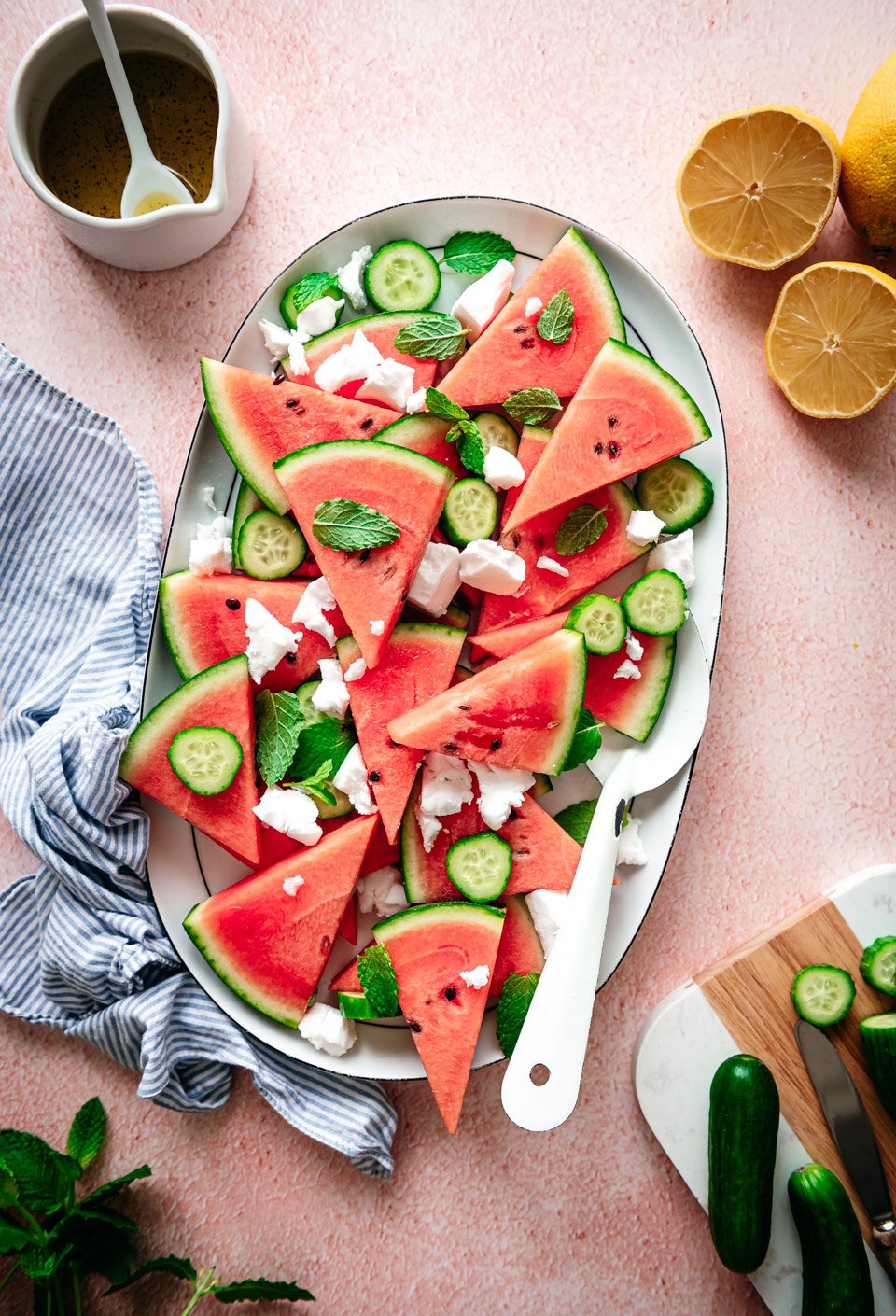 Vegan watermeloensalade