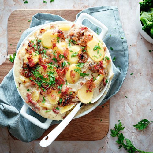 Aardappel anders bacon en ui_