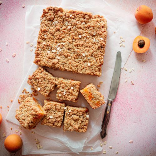 Abrikoos kruimeltaart