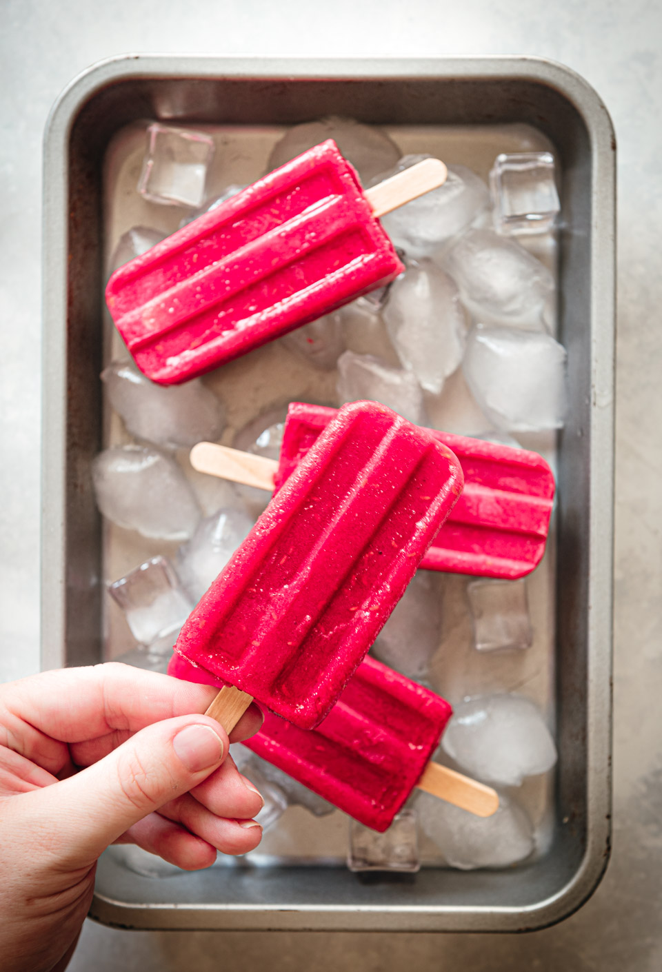 Frambozen waterijsjes