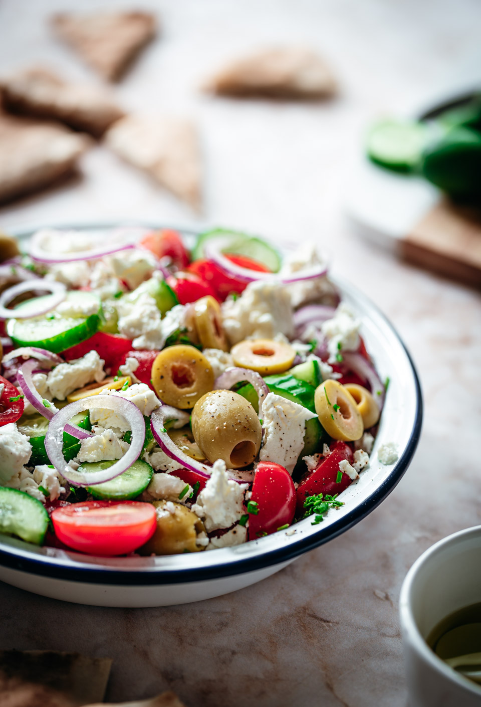 Griekse salade met feta