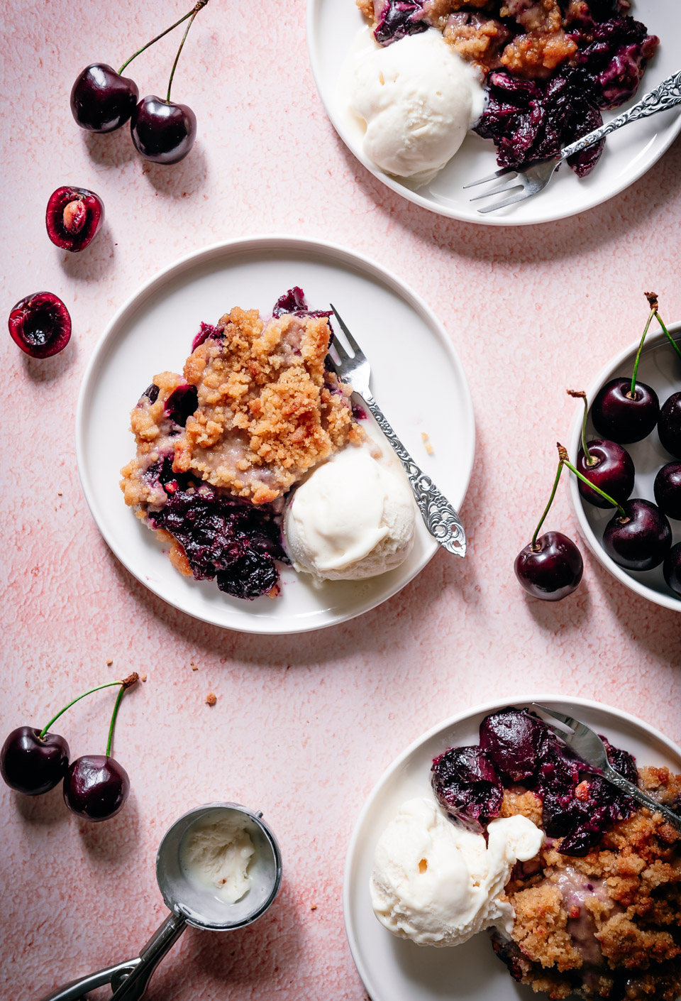 Kersen kruimeltoetje