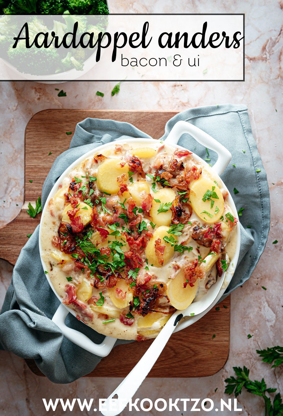 Ovenschotel met aardappel anders Pinterest Collage