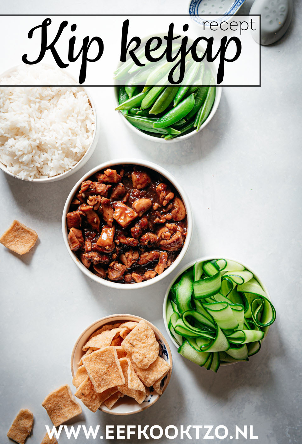 Kip ketjap Pinterest Collage