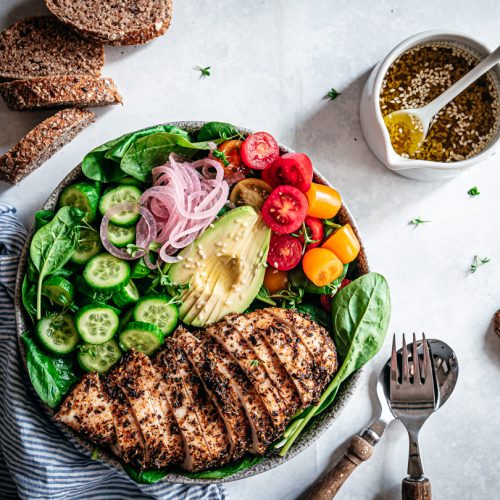 Maaltijdsalade met kip
