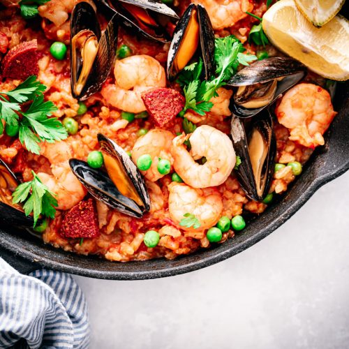 Paella recept