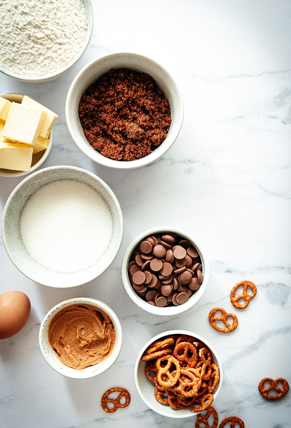 Ingredienten peanut butter chocolate chip pretzel cookie recept