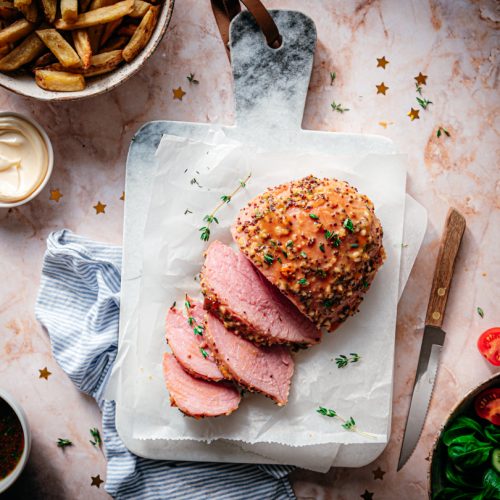 Beenham honing mosterd uit de oven recept