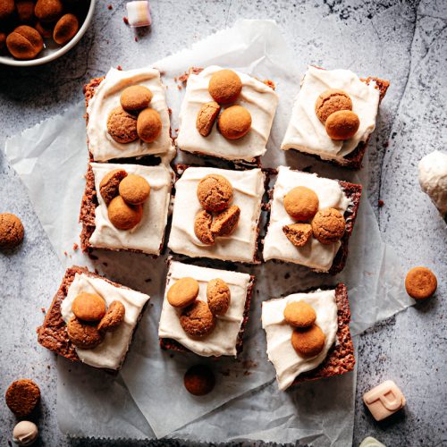 Brownie met pepernoten