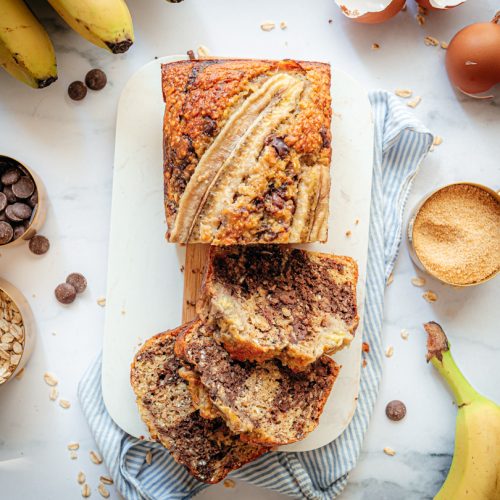 Bananenbrood met chocolade