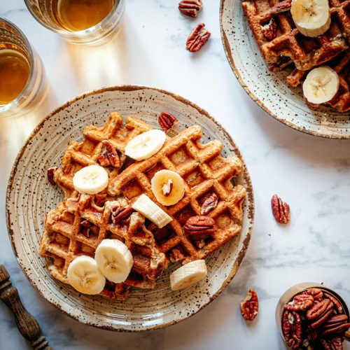 Bananenbrood wafels