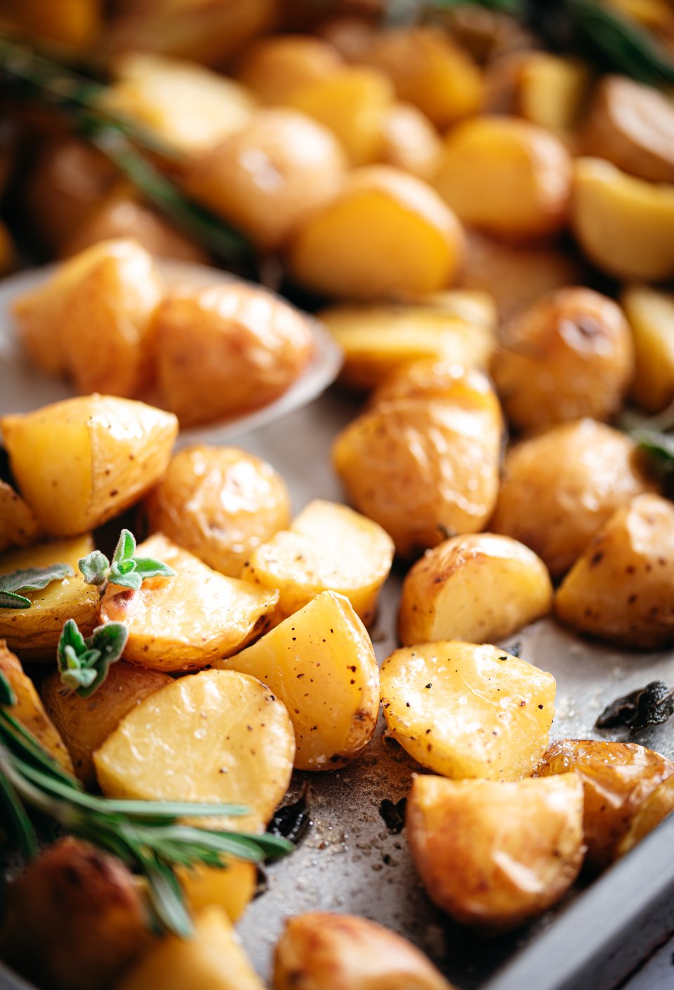 Krokante aardappels uit de oven