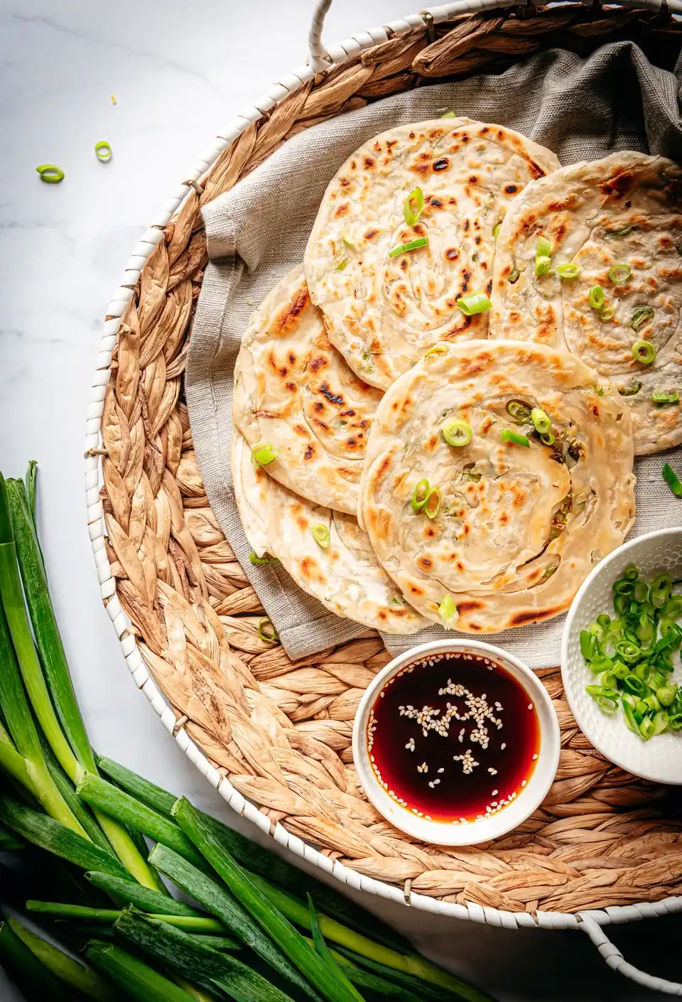 Chinese pannenkoekjes met bosui